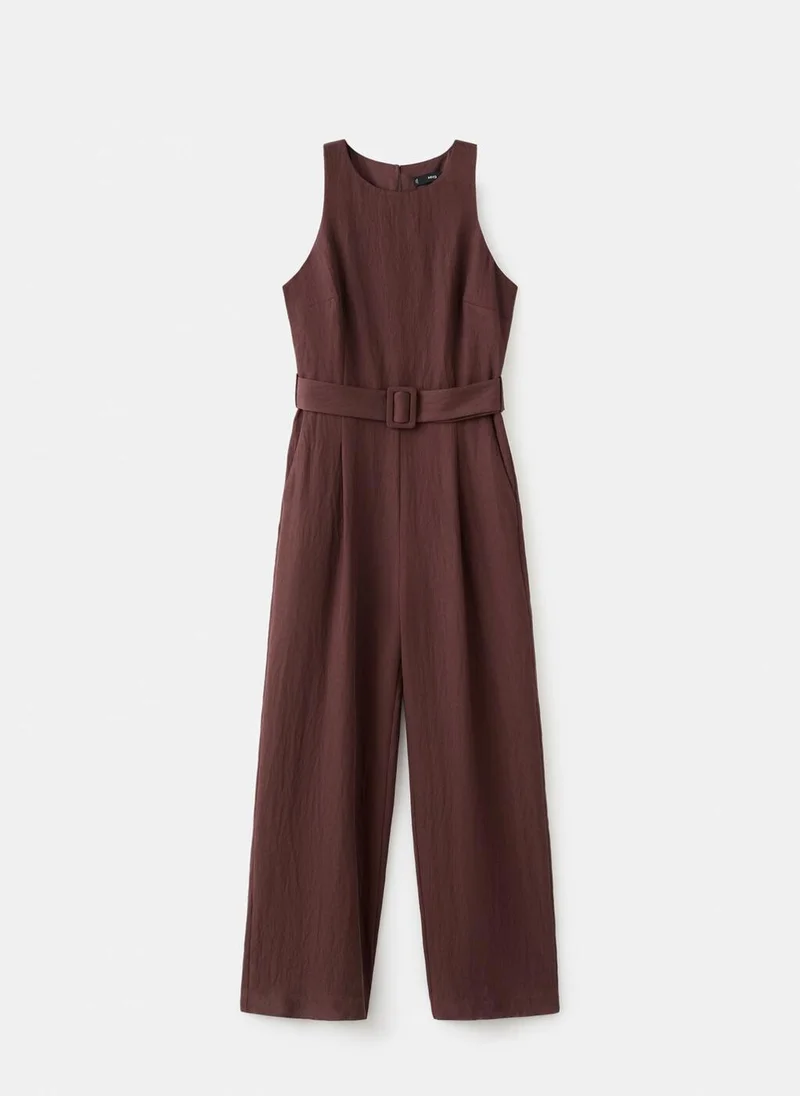 Mango  Lyocell jumpsuit with belt for Women | Best Price UAE